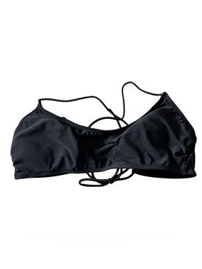 NOBO NWT Juniors Bikini Top XL Solid Black Lightweight Beach